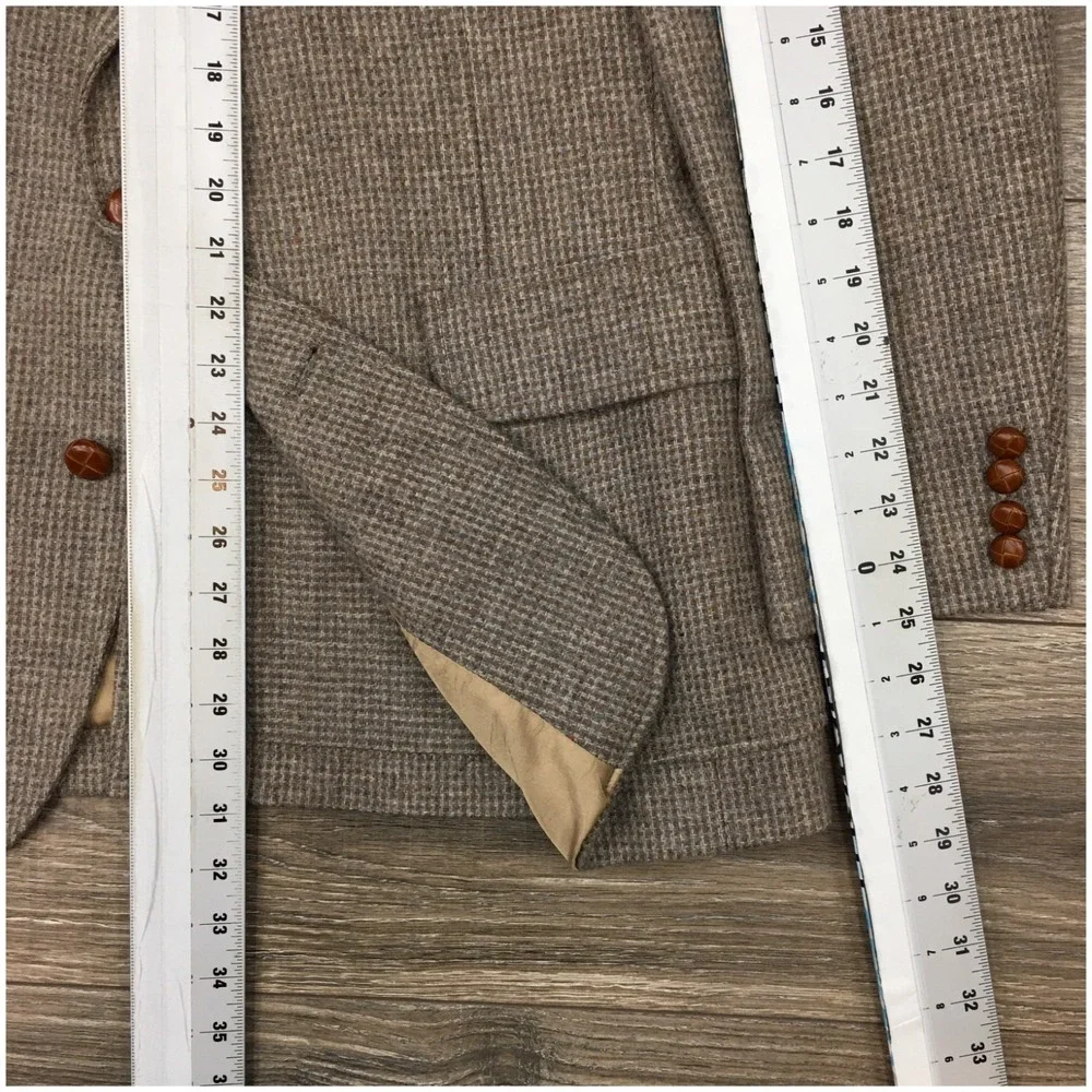 VINTAGE HAGGAR‎ Mens Tweed Wool Blazer Sport Coat Casual Jacket Size 44R Suit